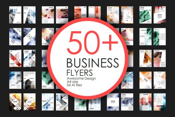 50+商业企业介绍宣传传单模板 50+ Business Flyers Bundle缩略图 50+商业企业介绍宣传传单模板 50+ Business Flyers Bundle