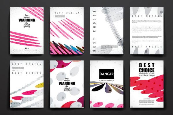 数十款抽象图形背景小册子模板合集 84 Abstract Brochures