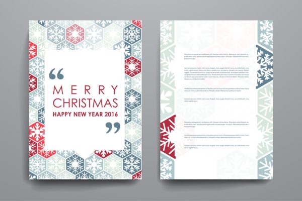 圣诞节主题小册子模板 Merry Christmas Brochures