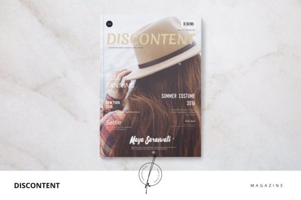 时装主题杂志模板 Discontent Magazine缩略图 时装主题杂志模板 Discontent Magazine