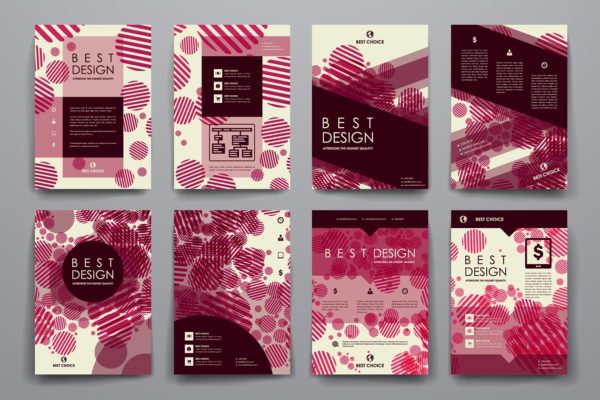 抽象背景产品企业宣传画册模板 Abstract Brochures