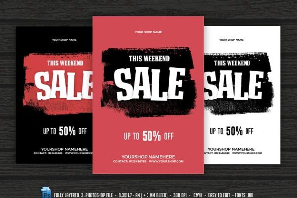 促销广告销售传单海报模板 Sale Flyer Poster缩略图 促销广告销售传单海报模板 Sale Flyer Poster