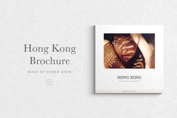 时尚摄影产品画册设计模板 Hong Kong Brochure