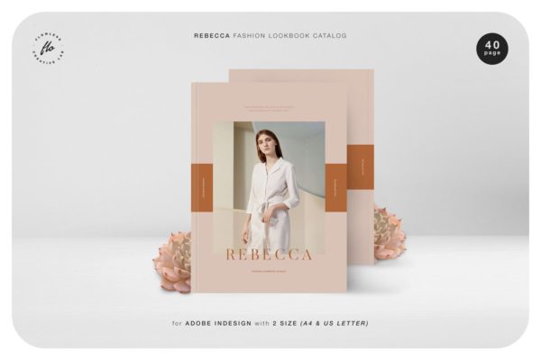 REBECCA时装产品画册设计模板