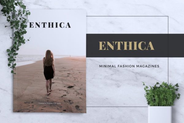 极简主义时尚潮流杂志INDD模板 ENTHICA Fashion Magazine缩略图 极简主义时尚潮流杂志INDD模板 ENTHICA Fashion Magazine