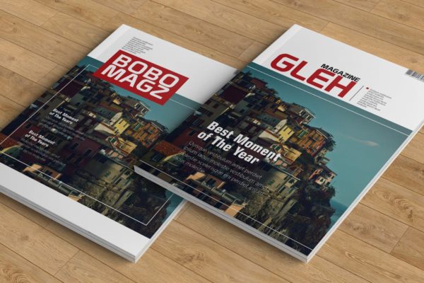 现代设计风格企业杂志/企业画册Indesign模板 Indesign Magazine Template