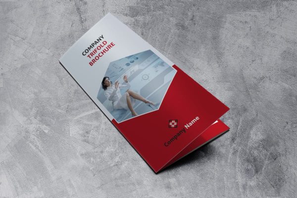 三折页红色商业宣传册模板 Trifold red Brochure缩略图 三折页红色商业宣传册模板 Trifold red Brochure