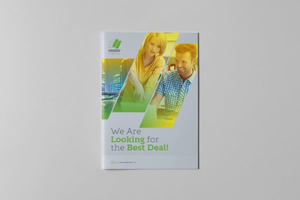 金融咨询服务公司企业画册设计模板 Green Business Brochure缩略图 金融咨询服务公司企业画册设计模板 Green Business Brochure