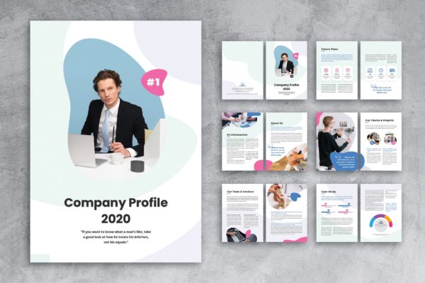 2020年新版多行业适用公司企业画册设计模板 Company Profile缩略图 2020年新版多行业适用公司企业画册设计模板 Company Profile
