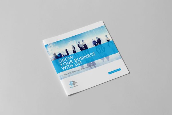 信息科技企业公司画册设计模板素材 Blue Corporate Square Brochure缩略图 信息科技企业公司画册设计模板素材 Blue Corporate Square Brochure