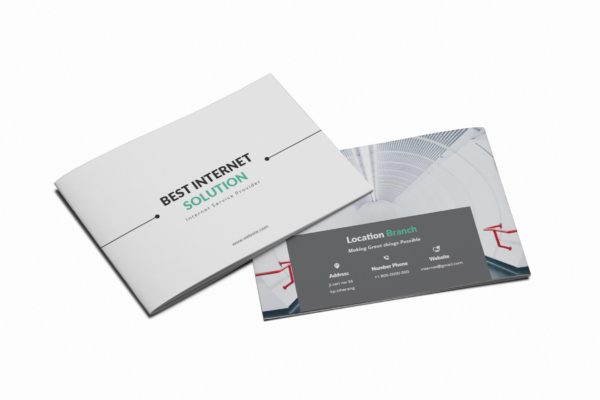 A5尺寸规格横版产品手册公司画册设计模板 ISP A5 Brochure Template