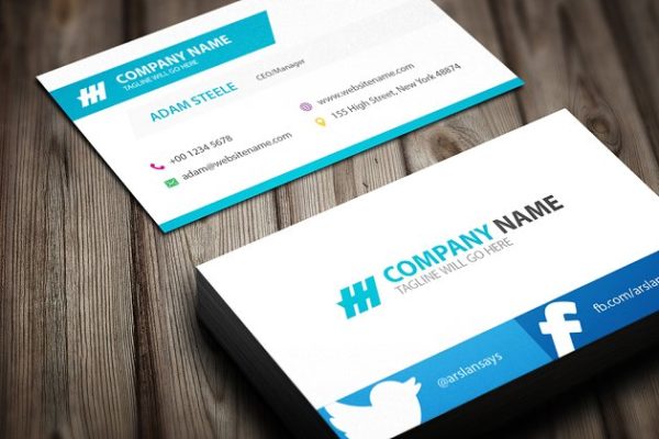 简单而富有创意公司名片模板 Creative Business Card Template