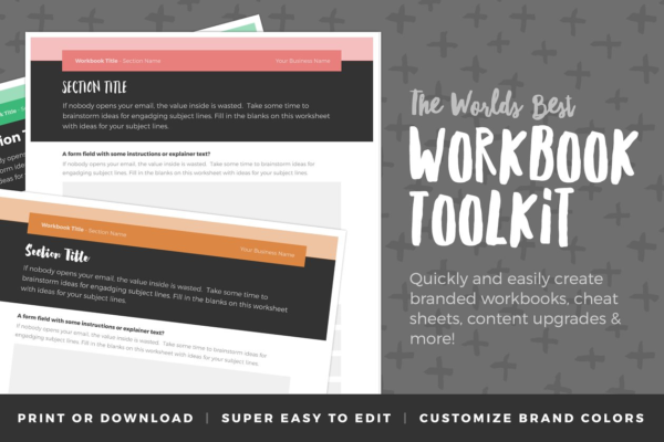 公司产品咨询调查问卷模板 Workbook Toolkit Vol 3
