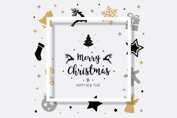 圣诞节节日主题矢量贺卡设计模板 Merry Christmas Vector Card缩略图 圣诞节节日主题矢量贺卡设计模板 Merry Christmas Vector Card