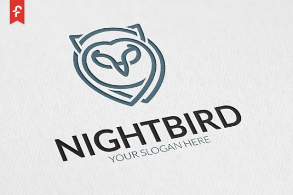 猫头鹰图形Logo模板 Night Bird Logo缩略图 猫头鹰图形Logo模板 Night Bird Logo