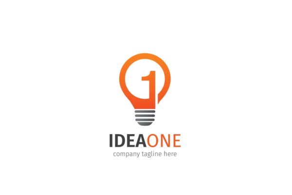 创意灵感主题Logo模板 Idea One Logo缩略图 创意灵感主题Logo模板 Idea One Logo