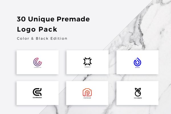 30个独特的预制Logo模板合集 30 Unique Premade Logos Pack缩略图 30个独特的预制Logo模板合集 30 Unique Premade Logos Pack