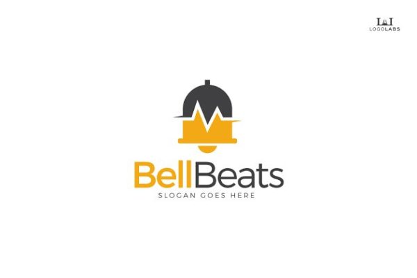电子铃铛图形Logo模板 Bell Beats Logo缩略图 电子铃铛图形Logo模板 Bell Beats Logo