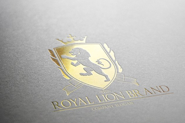 奢华风格金箔狮子图形Logo设计 Royal Lion Brand缩略图 奢华风格金箔狮子图形Logo设计 Royal Lion Brand