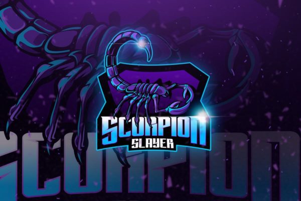 蝎子毒蝎电子竞技吉祥物Logo标志设计模板 Scorpion – Mascot & Esport Logo缩略图 蝎子毒蝎电子竞技吉祥物Logo标志设计模板 Scorpion – Mascot & Esport Logo