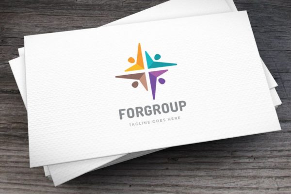 组织机构创意图形Logo设计模板 Forgroup Logo Template缩略图 组织机构创意图形Logo设计模板 Forgroup Logo Template
