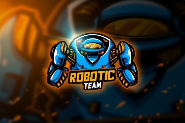 机器人电子竞技战队队徽Logo模板V1 Robotic – Mascot & Esport Logo缩略图 机器人电子竞技战队队徽Logo模板V1 Robotic – Mascot & Esport Logo