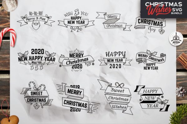 复古圣诞主题Logo/标签/徽章设计模板 Retro Christmas Overlays, New Year Labels & Badges缩略图 复古圣诞主题Logo/标签/徽章设计模板 Retro Christmas Overlays, New Year Labels & Badges