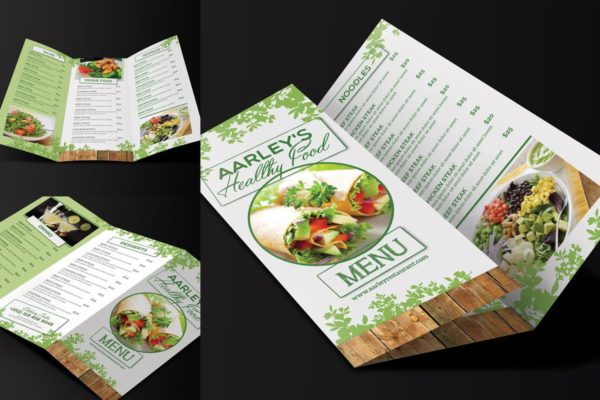 西式健康食物素食菜单菜谱设计PSD模板v2 Healthy Food Menu Trifold缩略图 西式健康食物素食菜单菜谱设计PSD模板v2 Healthy Food Menu Trifold