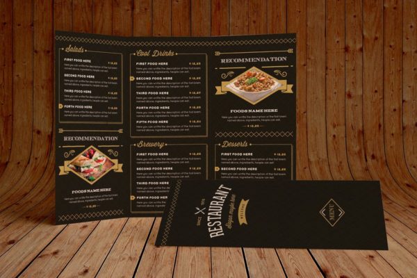 高端优雅餐厅菜单插画设计模板 Elegant Food Menu 3 Illustrator Template缩略图 高端优雅餐厅菜单插画设计模板 Elegant Food Menu 3 Illustrator Template