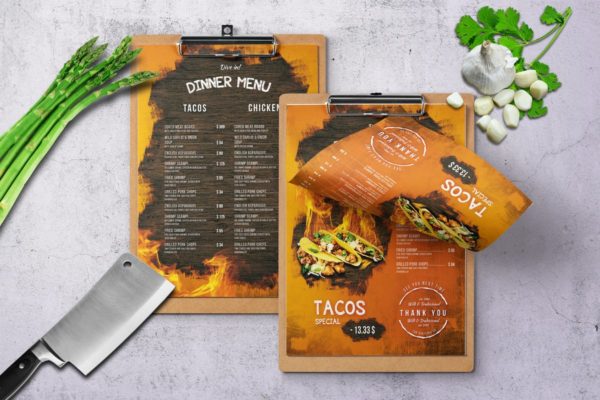 墨西哥餐厅单页食物菜单PSD模板 Mexican A4 & US Letter Single Page Food Menu缩略图 墨西哥餐厅单页食物菜单PSD模板 Mexican A4 & US Letter Single Page Food Menu