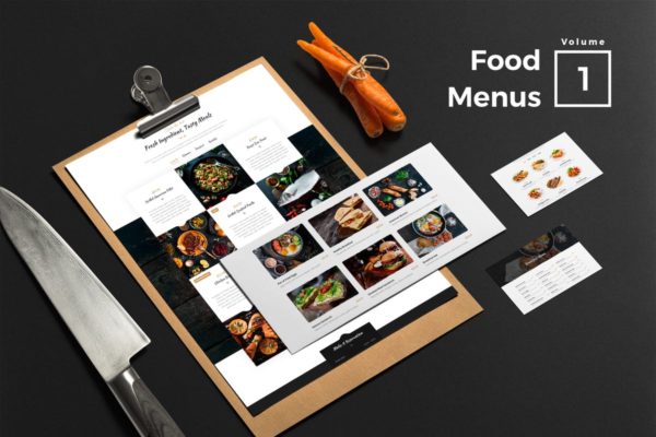 在线点餐系统网站设计素材Vol.1 Food Menus for Web Vol 01缩略图 在线点餐系统网站设计素材Vol.1 Food Menus for Web Vol 01