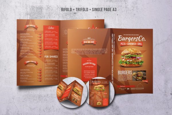 美式快餐汉堡菜单设计PSD模板套装 American Burgers Menu Bundle缩略图 美式快餐汉堡菜单设计PSD模板套装 American Burgers Menu Bundle