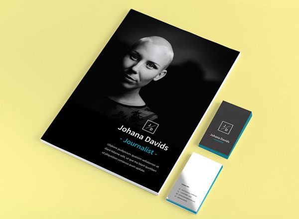 记者简历模板 Free Resume CV InDesign Template, Journalist Edition