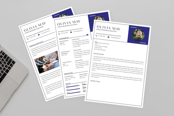 HR人力资源三合一简历设计模板 Human Resources Resume Designer缩略图 HR人力资源三合一简历设计模板 Human Resources Resume Designer
