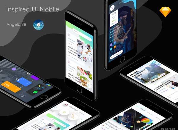 极具创造力的移动应用 UI 套件 Inspired Ui Mobile Part 1 (.Sketch)缩略图 极具创造力的移动应用 UI 套件 Inspired Ui Mobile Part 1 (.Sketch)