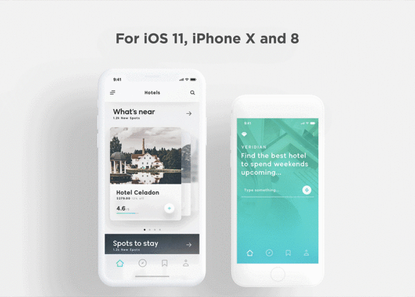 大洋岛下午茶：多功能文艺范旅行类APP UI KITS下载[PSD,XD,Sketch]