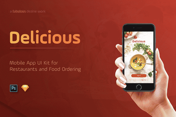 大洋岛下午茶：符合中国人风格口味的美食类点餐订餐 APP UI KITS 下载[PSD,Sketch]
