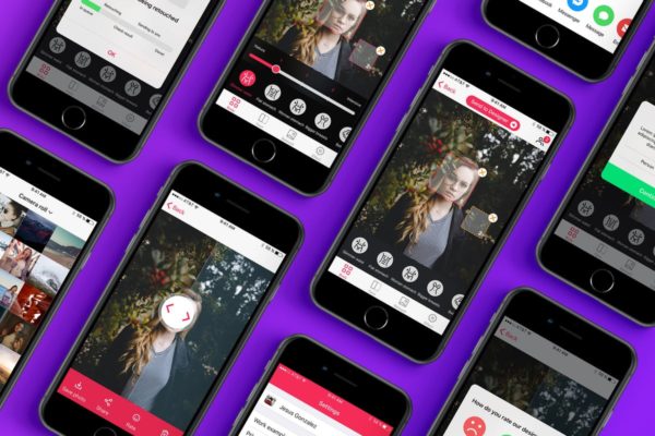 照片相册APP应用UI套件 Photo Editor Mobile UI Concept