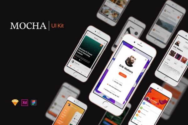 实用多用途APP应用UI套件UI模板 Mocha Mobile UI Kit缩略图 实用多用途APP应用UI套件UI模板 Mocha Mobile UI Kit
