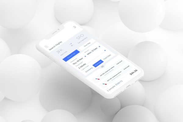 机票预订APP应用航班查询界面设计模板 Search Filght Detail Mobile Ui – L缩略图 机票预订APP应用航班查询界面设计模板 Search Filght Detail Mobile Ui – L