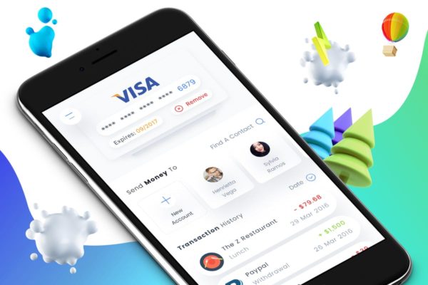 电子钱包APP界面设计UI模板 Wallet 2 Mobile Ui – M缩略图 电子钱包APP界面设计UI模板 Wallet 2 Mobile Ui – M