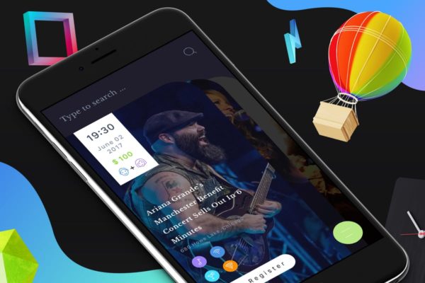 热门事件活动类APP应用UI模板 Event 5 Mobile Ui缩略图 热门事件活动类APP应用UI模板 Event 5 Mobile Ui