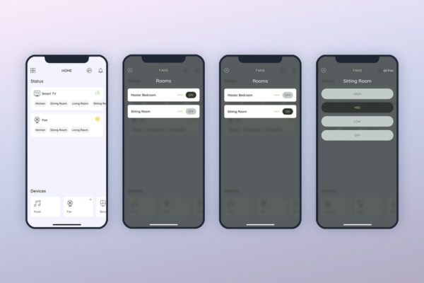 智能家居-风扇控制界面UI模板 Fan Smarthome Mobile UI – FP缩略图 智能家居-风扇控制界面UI模板 Fan Smarthome Mobile UI – FP