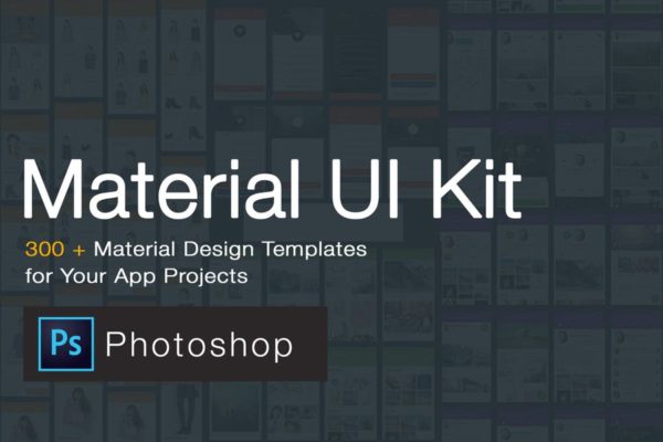 完美Material Design设计规范移动UI界面设计套件合集 Material Design UI KIT – 300+ for Photoshop缩略图 完美Material Design设计规范移动UI界面设计套件合集 Material Design UI KIT – 300+ for Photoshop