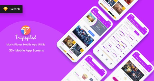 电影网上选座订票系统APP应用UI界面设计套件缩略图 电影网上选座订票系统APP应用UI界面设计套件