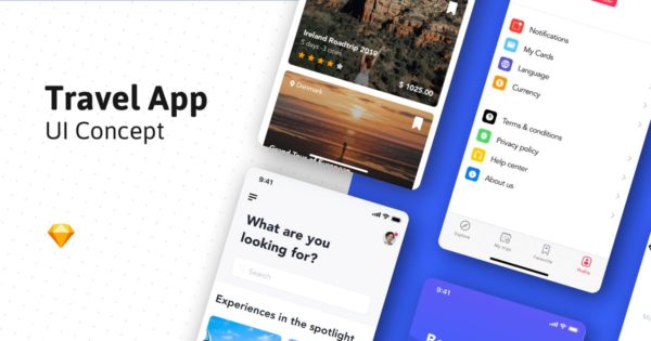 旅游指南APP应用UI设计套件 Travel Guide App UI design Concept缩略图 旅游指南APP应用UI设计套件 Travel Guide App UI design Concept
