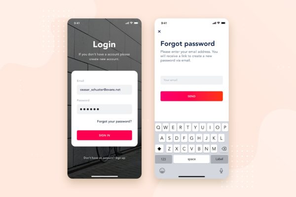 APP应用注册登录界面设计模板下载v3 Sign In Form Mobile Interface Concept缩略图 APP应用注册登录界面设计模板下载v3 Sign In Form Mobile Interface Concept