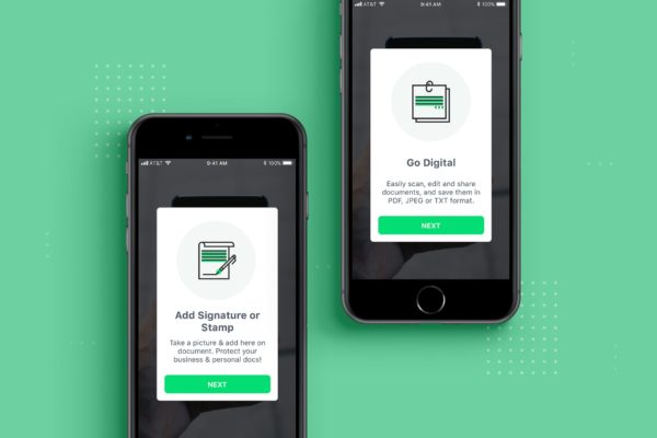 PDF扫描软件APP应用启动页设计界面模板v2 PDF Scanner app mobile template缩略图 PDF扫描软件APP应用启动页设计界面模板v2 PDF Scanner app mobile template
