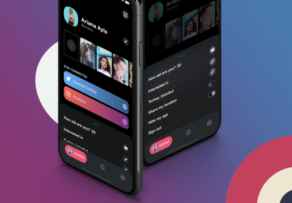 大洋岛下午茶：交友约会类APP UI KIT套装下载[XD]
