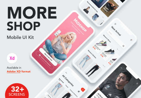 大洋岛下午茶：iOS 小程序电商APP UI KIT套装下载[ XD]
